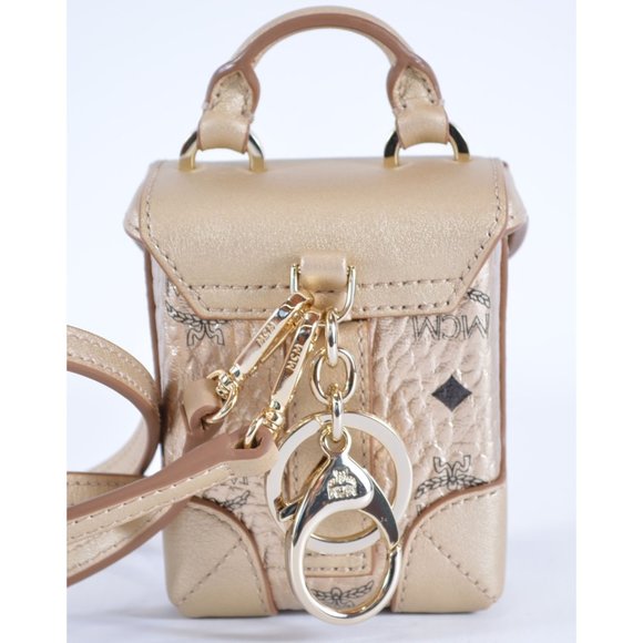 MCM Visetos Canvas Mini Crossbody Waist Charm Bag - Picture 5 of 12